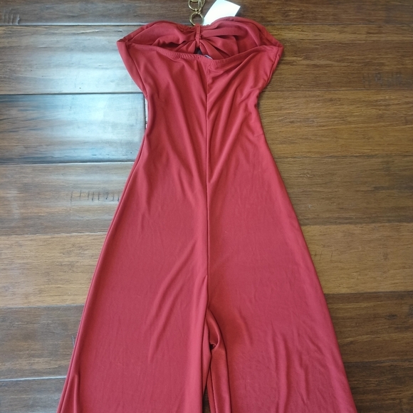 Keep It Cute Chain Jumpsuit in Rust by Fashion Nova size xs - Picture 6 of 16